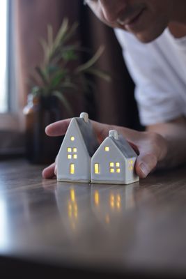 Dark Bluish Grey Houses set #10