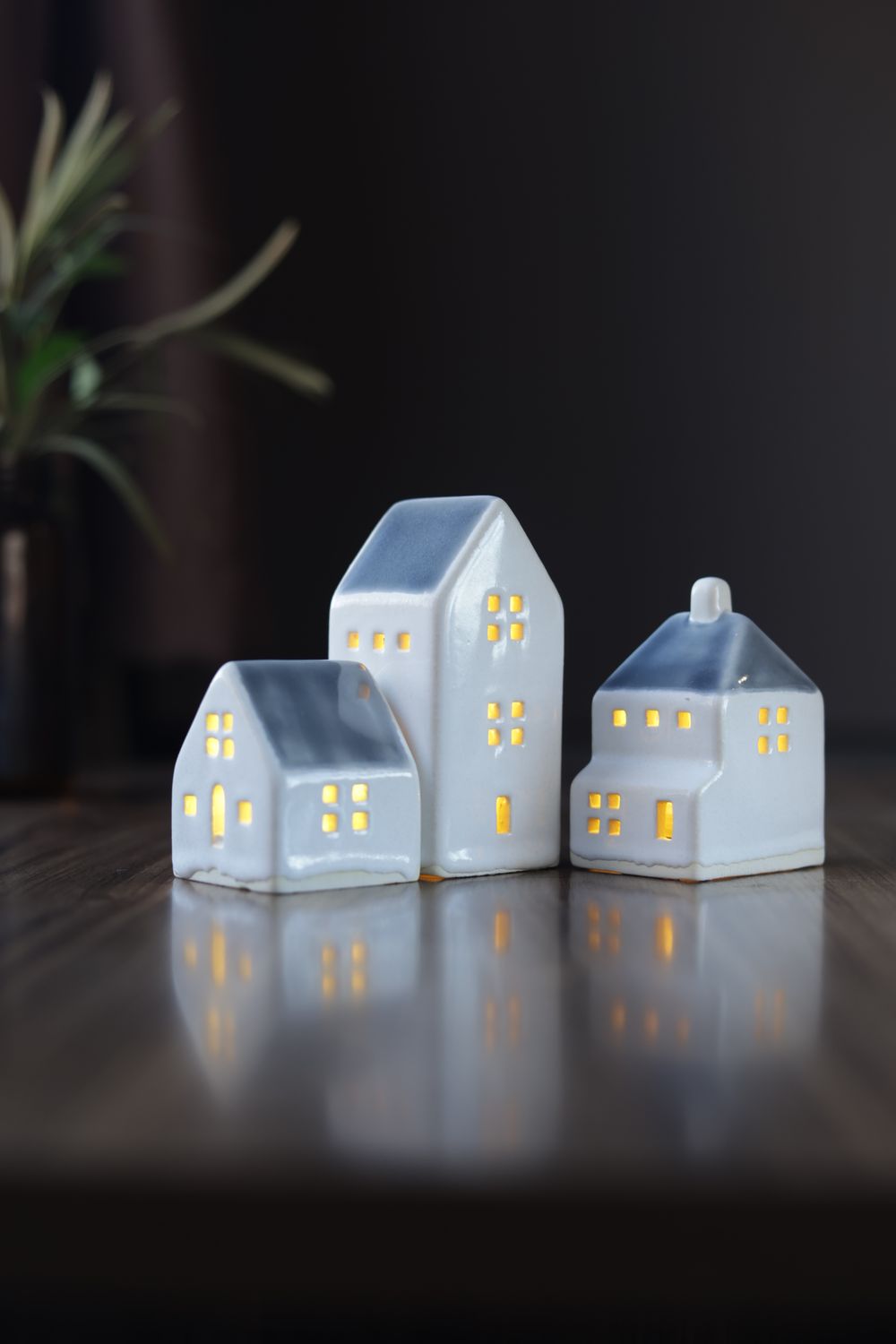 Dark Bluish Grey Houses set #03