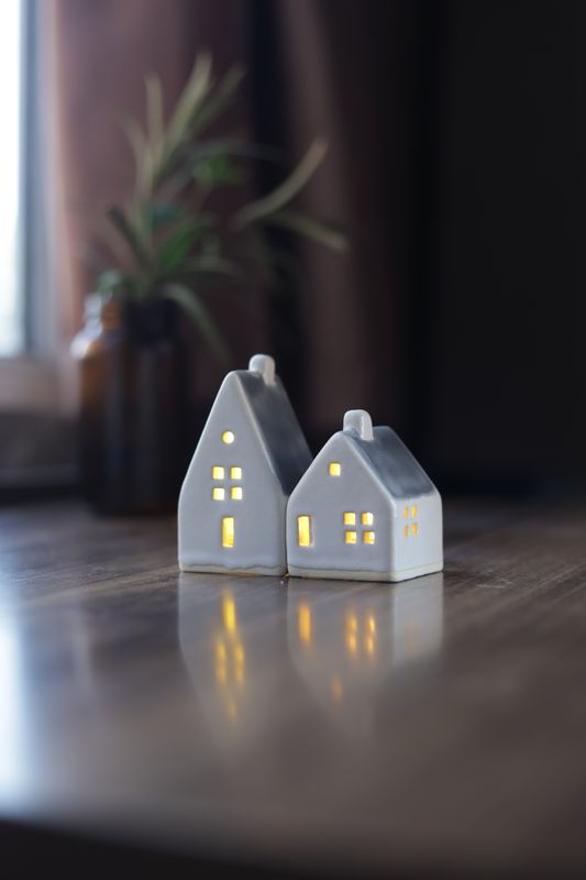 Dark Bluish Grey Houses set #10