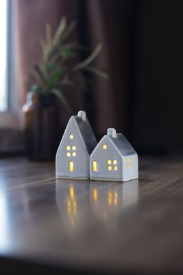 Dark Bluish Grey Houses set #10