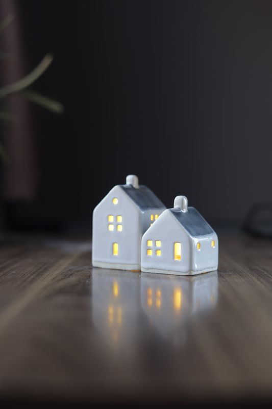 Dark Bluish Grey Houses set #11