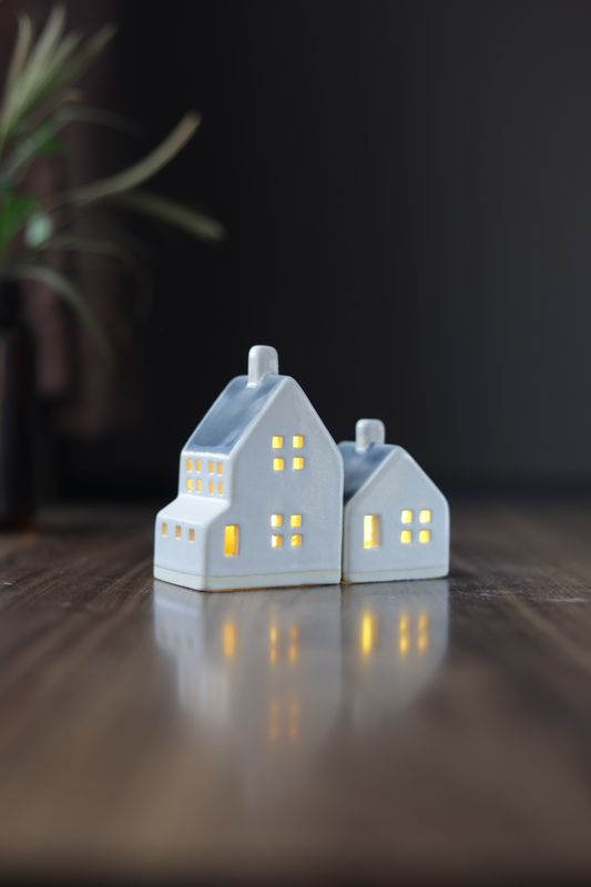 Dark Bluish Grey Houses set #12