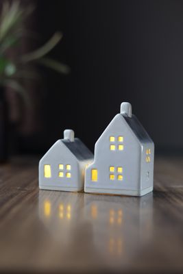Dark Bluish Grey Houses set #12