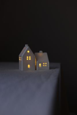 2 Porcelain Houses set #02
