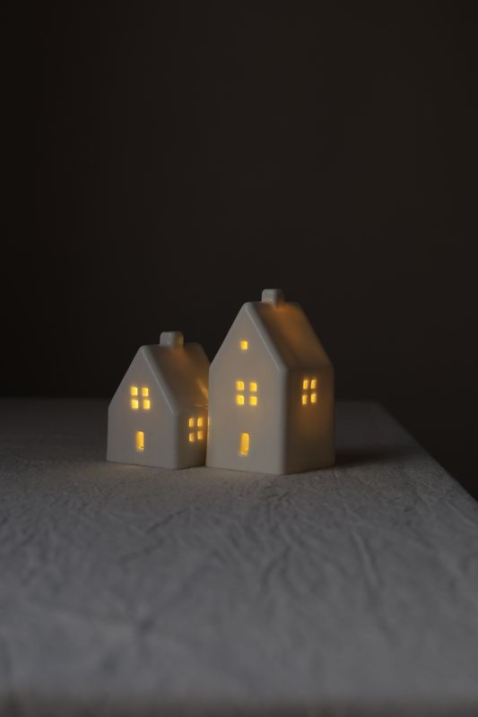 2 Porcelain Houses set #05