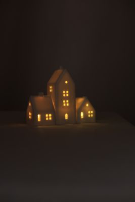 3 Porcelain Houses set #06