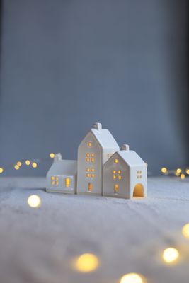 3 Ceramic Houses set #08