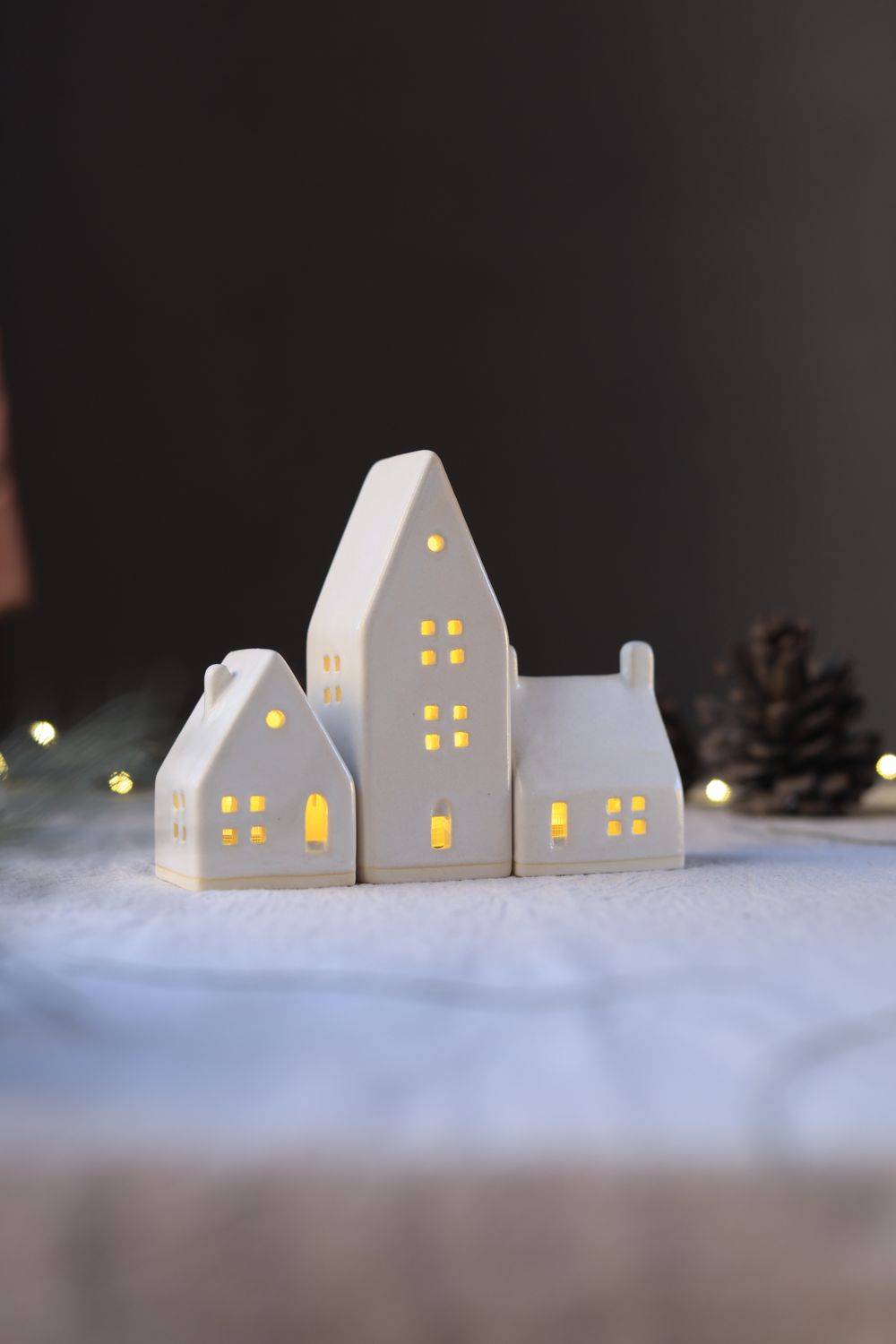 3 Ceramic Houses set #04