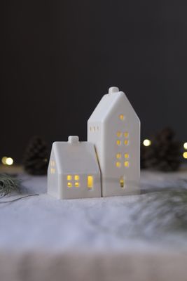 2 Porcelain Houses set #04