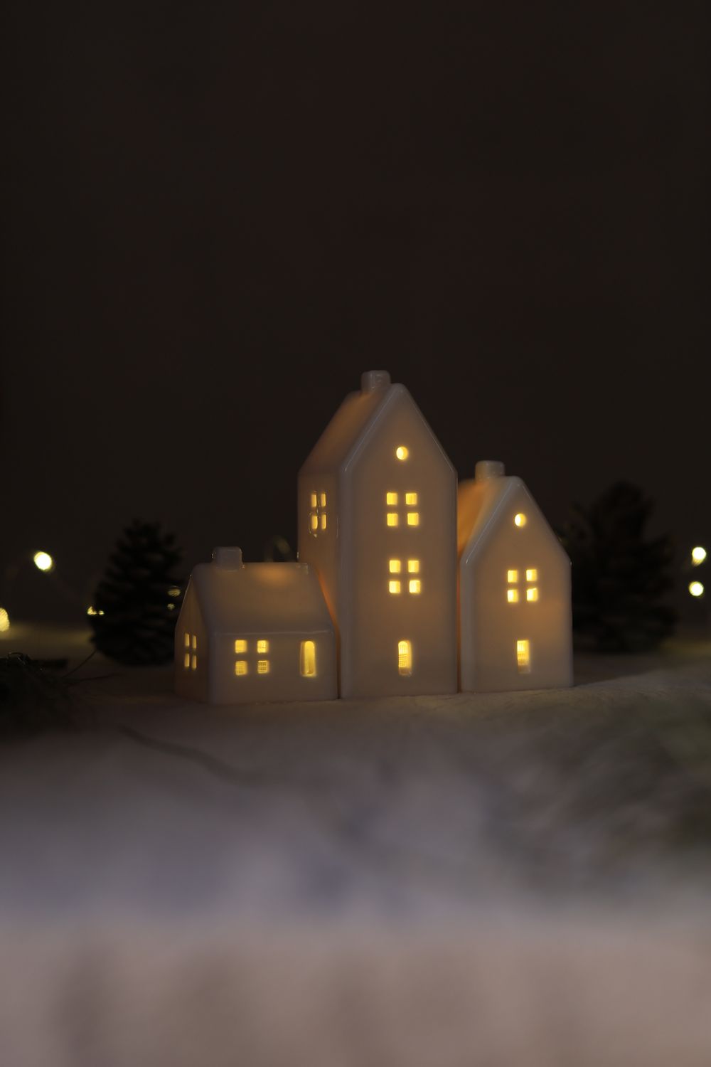 3 Porcelain Houses set #09