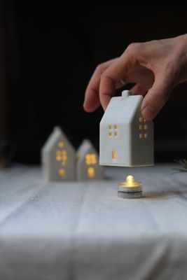 3 Ceramic Houses set #01