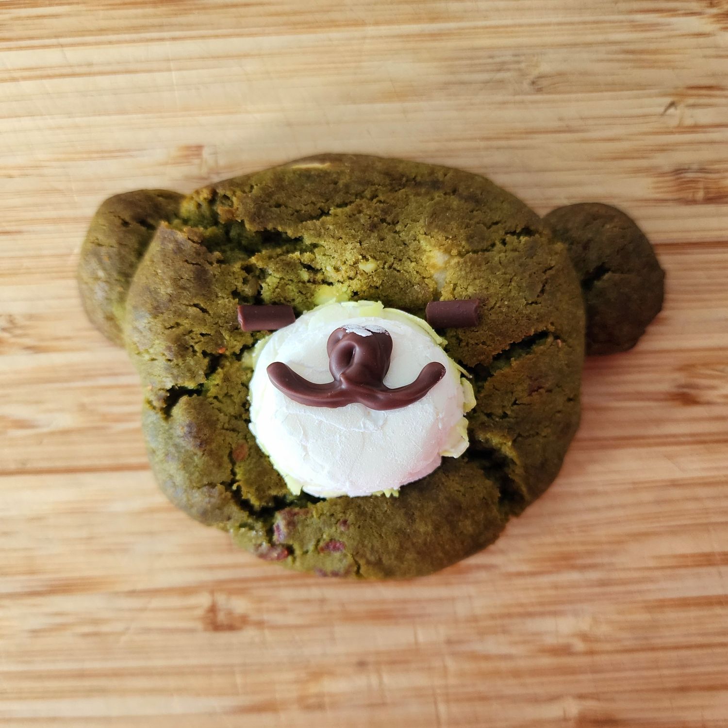 Matcha Strawberry Cookies