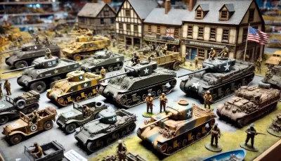Voertuigen en gebouwen 1/72