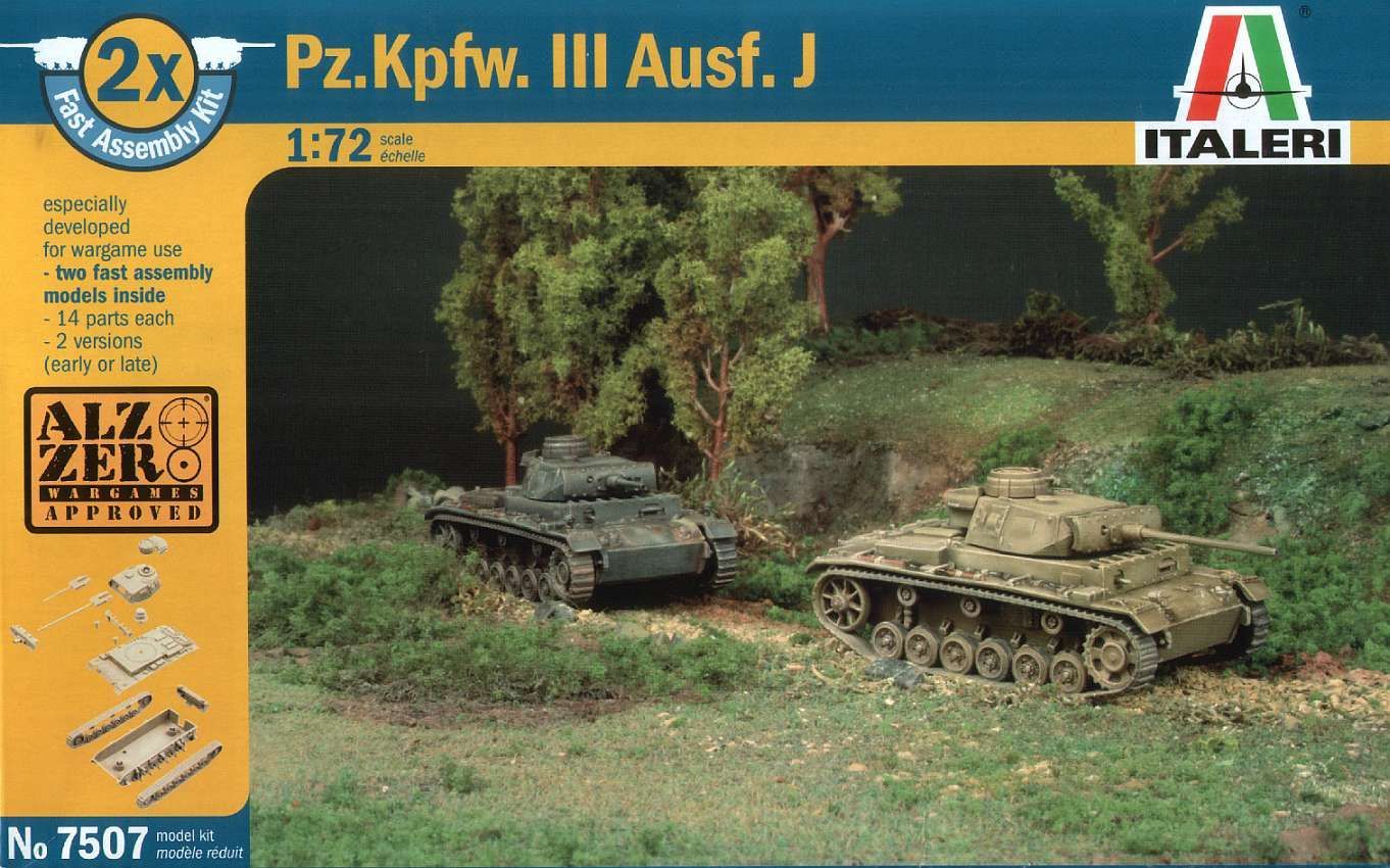 German Panzer III Ausf. J tanks 2x WW2
