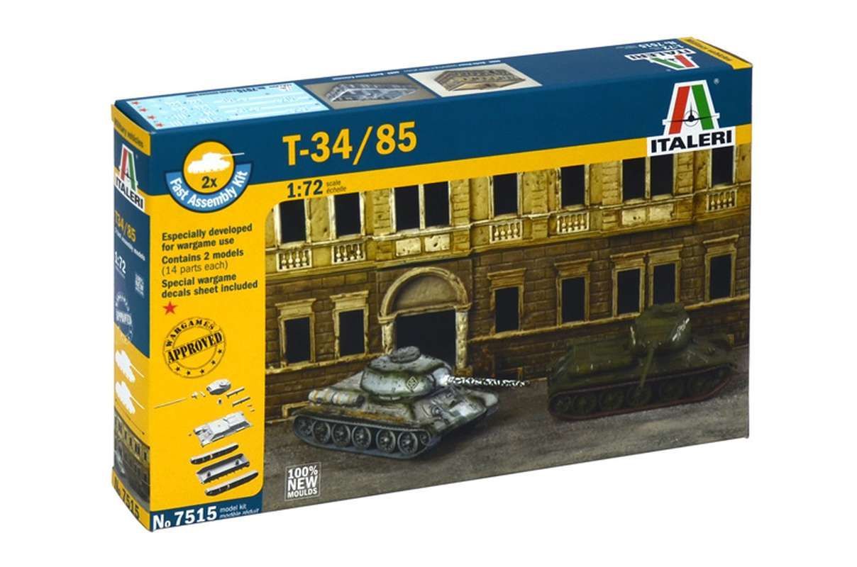 Russian T34/85mm tanks 2x WW2