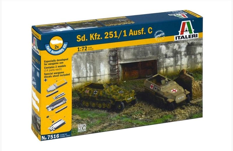 German SdKfz 251/1 halftracks 2x WW2