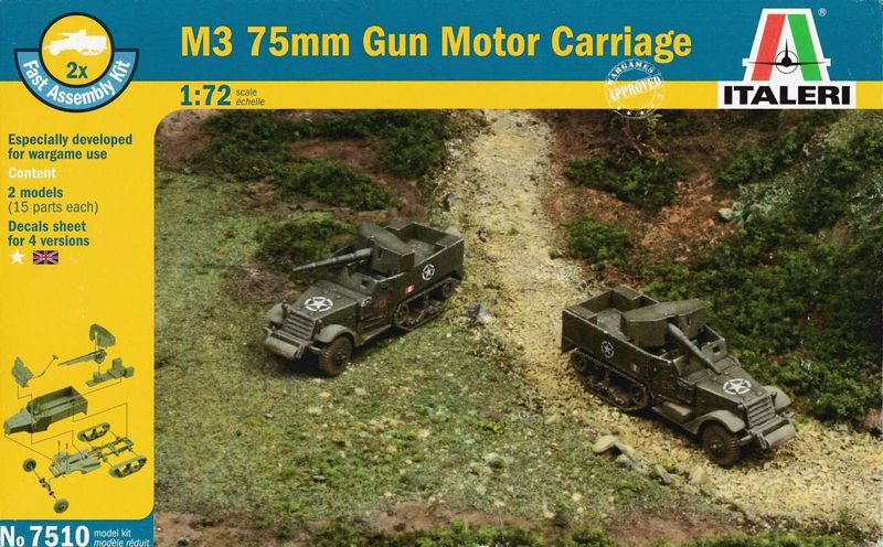 US M3 75mm GMC halftracks 2x WW2