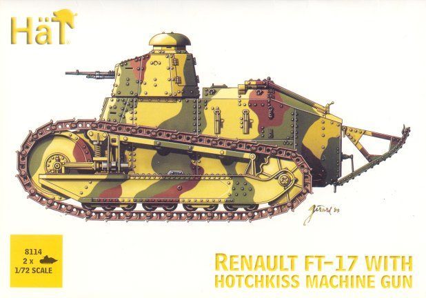 French FT-17 tank + Hotchkiss mag. French FT-17 tank + Hotchkiss mag.