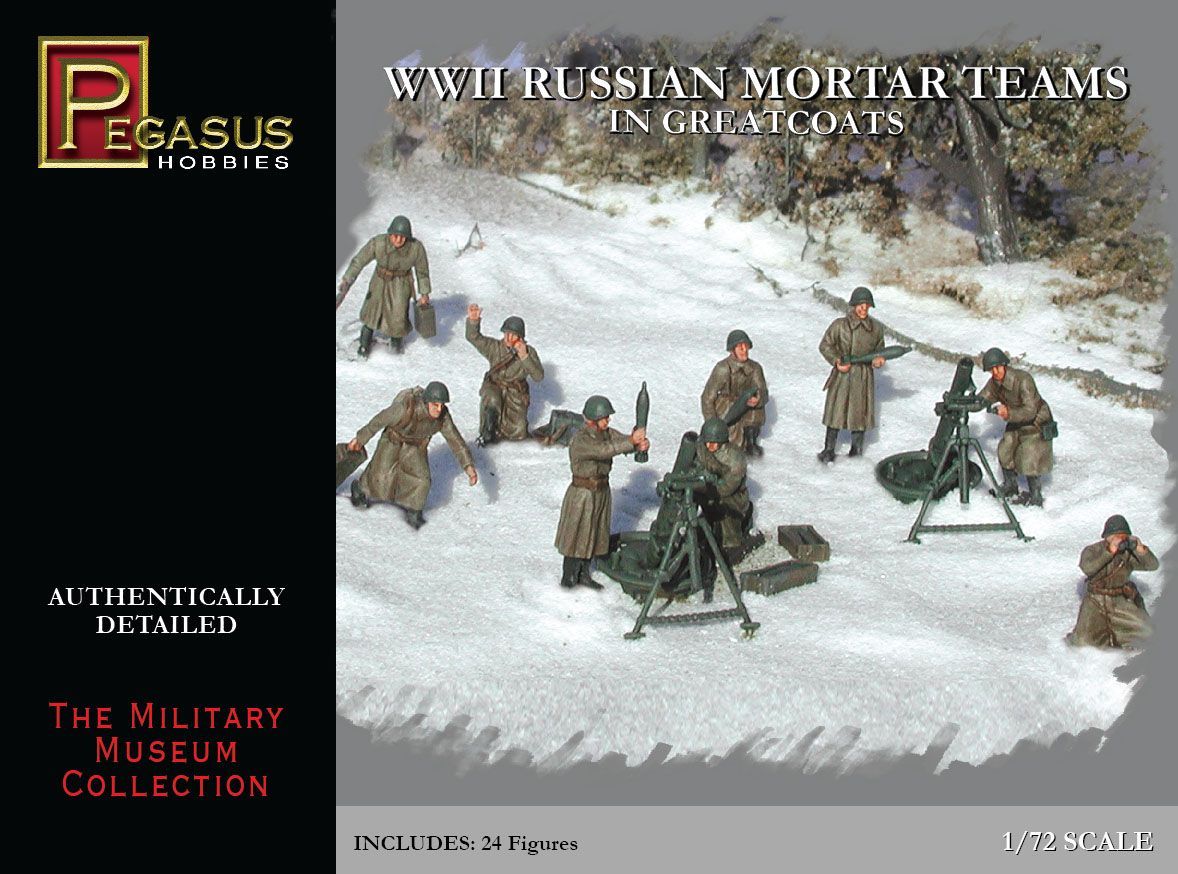 Russian mortarset in winter
