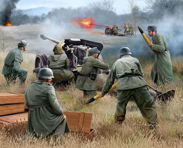 German Pak guns