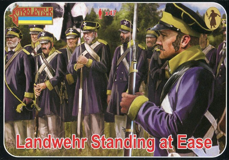 Prussian Landwehr standing at ease