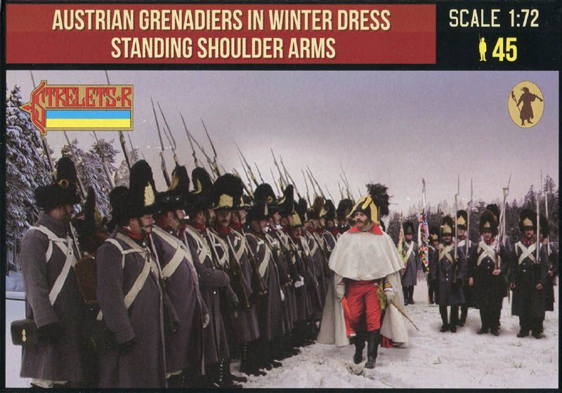Austrian grenadiers winter shoulder arms