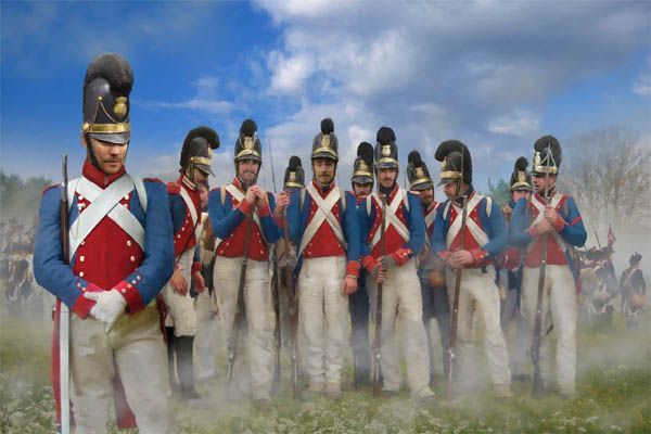 Bavarian infantry at ease