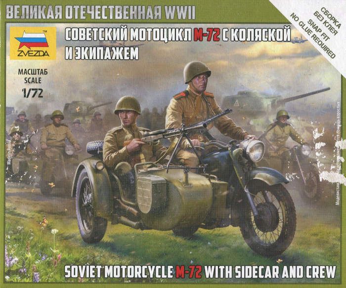 Soviet M72 motor+sidecar+crew