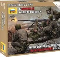 US Browning MG with crew