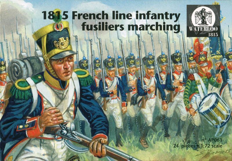 French line fusiliers marching