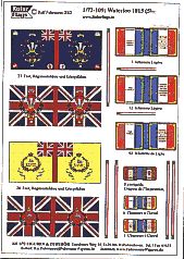Waterloo Flags (5) 1815