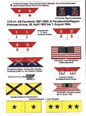 US cavalerie HQ vlaggen