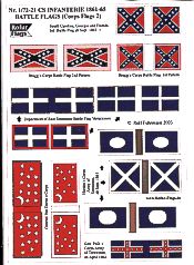 CS infanterie, nationale vlaggen