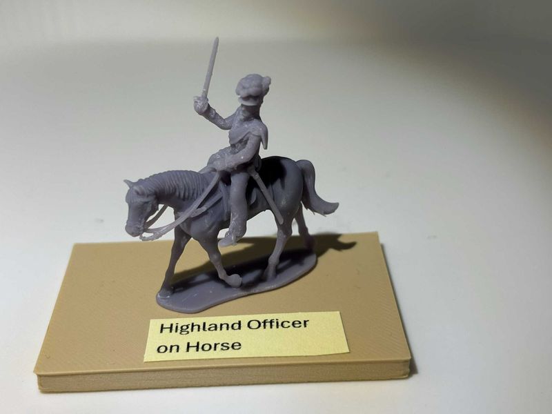 Nap. Highlander Officer on Horse