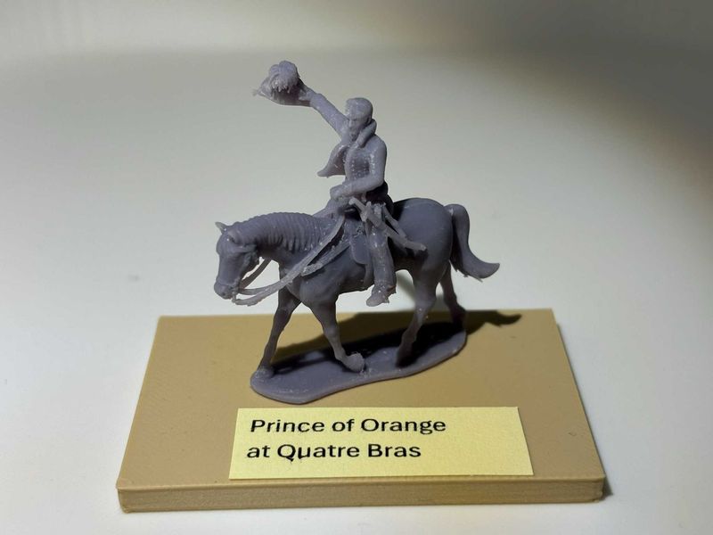 Nap. Prince of Orange at Quatre Bras on Horse