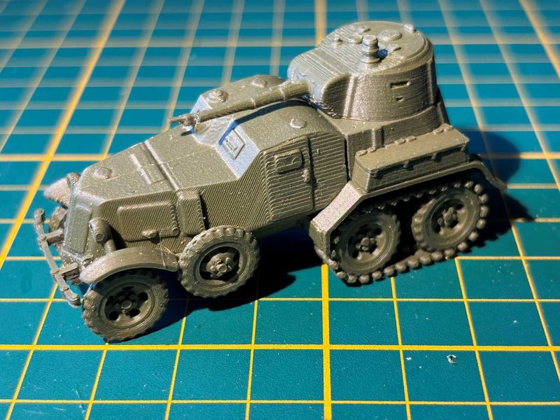 SOV BA10 armoured car + wheels + tracks