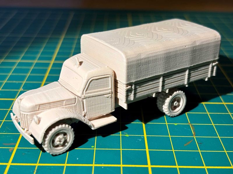 Ford V3000 truck covered