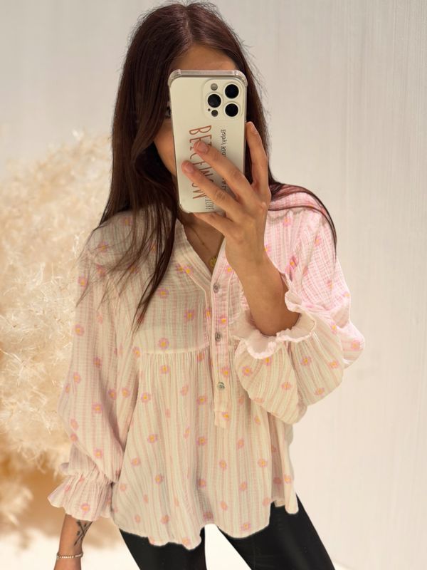 Blümchen Bluse - One Size (36-44)