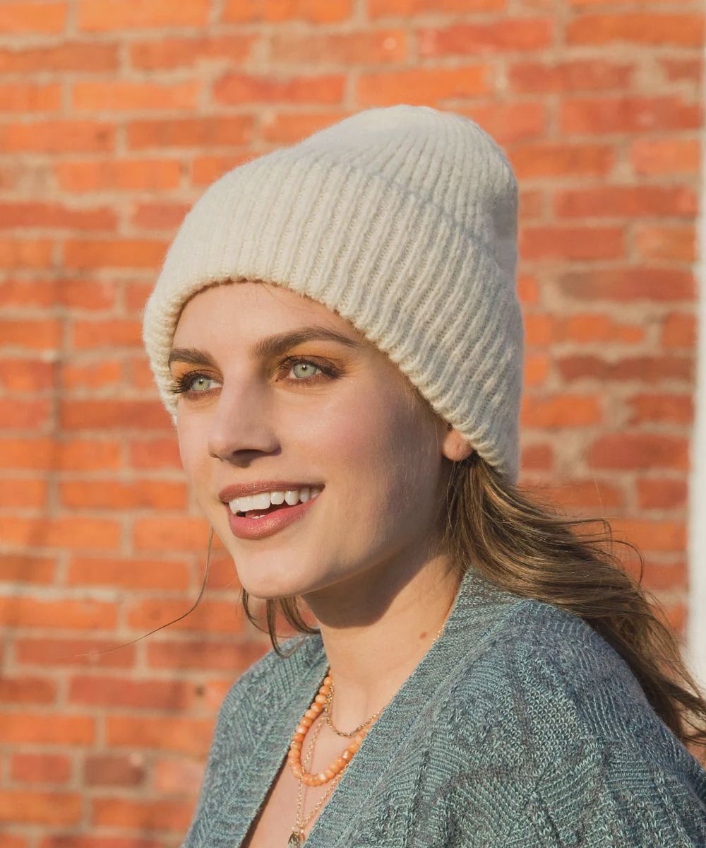 Plush Alpaca Hat - Ivory