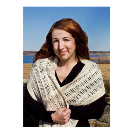 NEAFP Cable &amp; Lace Scarf