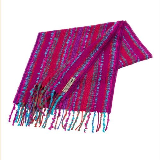Multicolor Boucle Scarf