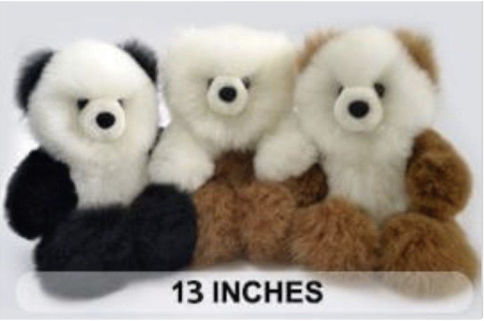 13-Inch Alpaca Sitting Teddy Bear (Asst. Colors)