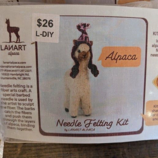 Alpaca Needle Felting Kit