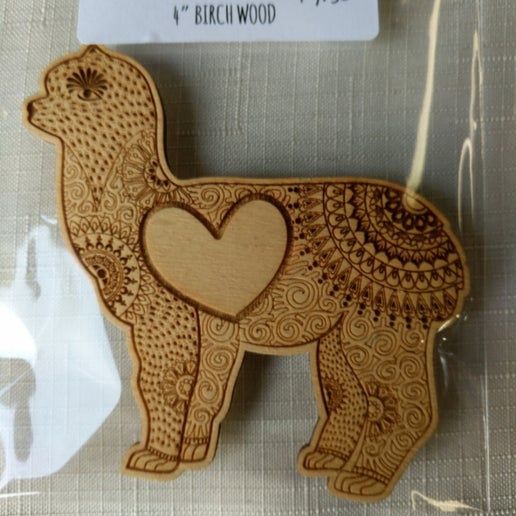 Alpaca Mandala Magnet (4&quot;)