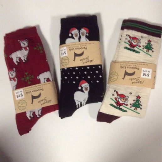 Christmas Print Socks (Asst. Patterns)