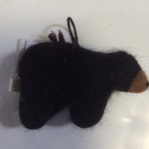 Felted Black Bear