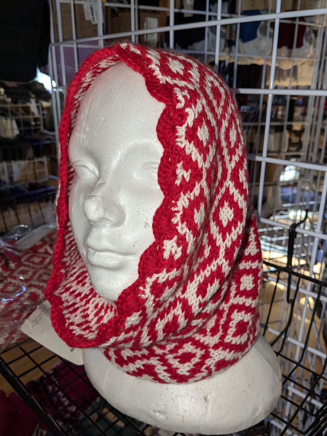 Chunky Hand Knit Snood Scarf
