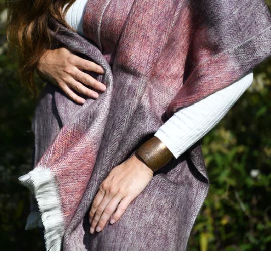 Herringbone Woven Shawl