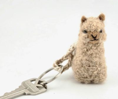 Alpacadorable Keychain