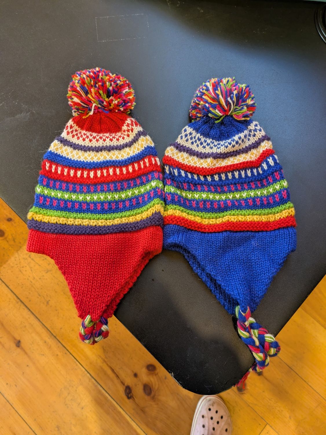 Striped Design Toddler Chullo Hat